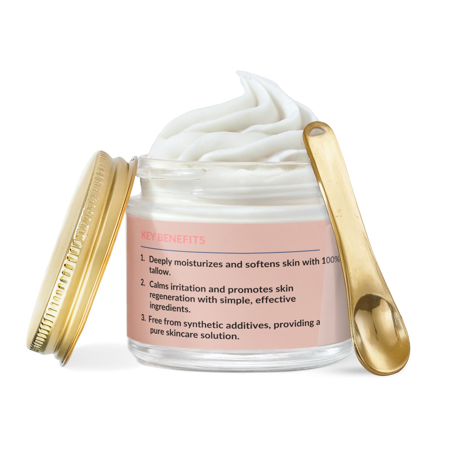 Whipped Grass-Fed Tallow Balm with Vanilla Bean